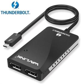 img 3 attached to Wavlink Thunderbolt 3 Dual DisplayPort Adapter for Mac & Windows - Supports Dual 4K@60Hz Display or Single 5K@60Hz Display - Ideal for Home Office, Online Classes (Compatible with Thunderbolt 3 Logo)
