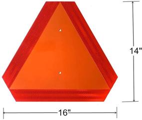 img 2 attached to Triangle Aluminum Reflective Vehicle Engineering Safety Products for Occupational Health and Safety Signs & Signals