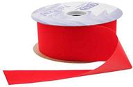 🎀 berwick offray c&g vel-pruf velvet 2-1/2"w x 25 yards-red ribbon: luxurious and durable velvet ribbon logo