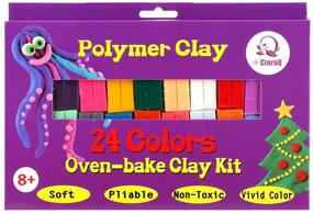img 2 attached to CiaraQ 24 Colors Small Block Polymer Clay Starter Kit: Non-Toxic Oven Bake Clay for Molding DIY Projects - Ideal for Kids and Beginners!