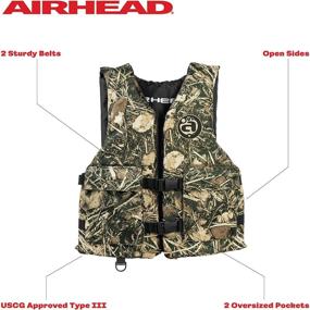 img 2 attached to 🎽 Colorful Airhead Sportsman Life Vest: Youth & Adult Sizes with Convenient Pockets