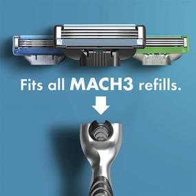 img 1 attached to 🪒 Gillette Mach3 Razors for Men: 1 Razor with 4 Refills, Ultimate Shaving Precision