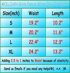 img 1 attached to 🩰 Long Sleeve Ballet Cardigan Kids Gymnastics Leotard - MOLLDAN Girls' Dance Wrap Tops