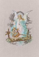 janlynn cross stitch kit: guardian angel, 8.125-inch by 7-1/2-inch - perfect for beginners or experts! logo