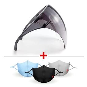 img 2 attached to Swiss Eagle Goggle-Style Face Shield With 180° Safety Coverage - Anti-Fog Visor Design To Look Futuristic Occupational Health & Safety Products