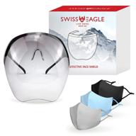 swiss eagle goggle-style face shield with 180° safety coverage - anti-fog visor design to look futuristic occupational health & safety products logo