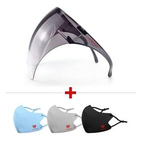 img 3 attached to Swiss Eagle Goggle-Style Face Shield With 180° Safety Coverage - Anti-Fog Visor Design To Look Futuristic Occupational Health & Safety Products