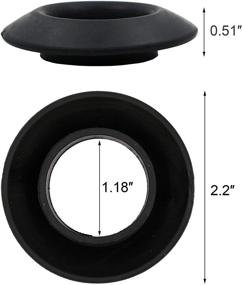 img 1 attached to Enhance Your Kayaking Experience with betobier 4 Pcs Universal Kayak Paddle Drip Rings - Say Goodbye to Slipping and Improve Stability (Black)