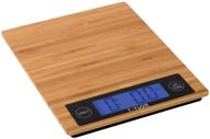 🍚 taylor 382821 digital kitchen scale with bamboo surface - 11 lbs logo