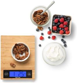 img 3 attached to 🍚 TAYLOR 382821 Digital Kitchen Scale with Bamboo Surface - 11 lbs