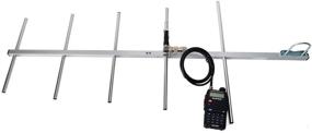 img 1 attached to 📡 High Gain 9dBi UHF 70cm Base Antenna featuring 5 Elements for Motorola Repeater Kenwood Baofeng 2-Way Radio - HYS YAGI Antenna UHF 400-470 MHz