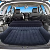 sibosen inflatable car air mattress back seat – ultimate comfort for car travel: portable suv air mattress with air pump kit, fast inflation bed for universal car suv truck home camping vacation (black) logo