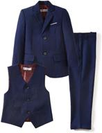 yuanlu toddler tuxedo suit set - boys' clothing for suits & sport coats logo