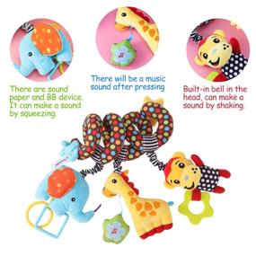 img 2 attached to TOYMYTOY Spiral Stroller Elephant Educational