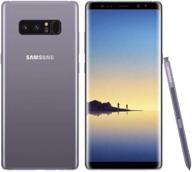 📱 samsung galaxy note 8 n950u 64gb unlocked gsm 4g lte android smartphone w/ dual 12 megapixel camera (renewed) (orchid grey): high-performance and affordable logo