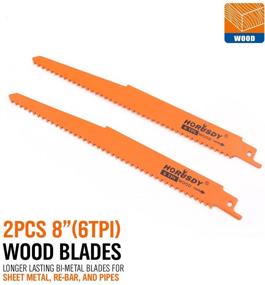 img 1 attached to 🪚 HORUSDY 10-Piece Metal Reciprocating Saw Blade Set for Wood Pruning