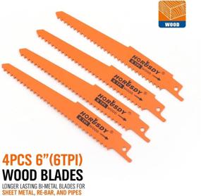 img 2 attached to 🪚 HORUSDY 10-Piece Metal Reciprocating Saw Blade Set for Wood Pruning