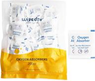 🌾 wisedry 200cc [120 packs] food grade oxygen absorbers for long-term food storage to keep dried fruit, vegetables, rice, grain, pasta, wheat, oats, and flour fresh logo