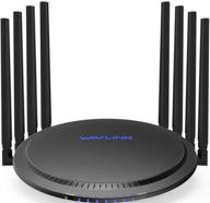 🔒 wavlink ac3000 smart wifi router - mu-mimo tri-band gigabit wireless internet high speed router for home, game streaming with usb 3.0 ports, parental controls & qos logo