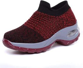 img 2 attached to Hotcham Sneaker Comfort Fitness Platform Women's Shoes for Athletic