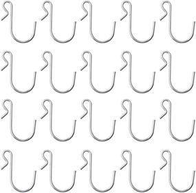 img 4 attached to 🔗 YiwerDer Set of 20 Polished Metal Hanging Hooks