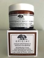 origins high potency night a mins крем с эффектом шлифовки: максимальное обновление для сияющей кожи, 1.7 жидких унций логотип