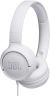 🎧 renewed white jbl tune 500 wired on-ear headphones for enhanced seo logo
