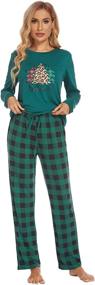 img 1 attached to 🎅 Stylish Ekouaer Christmas Pajamas for Men - Sleepwear Clothing, Perfect for Sleep & Lounge