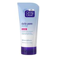 🧼 daily pore facial cleanser - clean & clear, soft and smooth skin, oil-free acne face wash for normal, oily and combination skin care, 5.5 oz logo