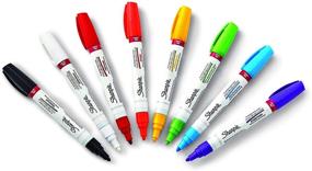 img 2 attached to Enhanced SEO: Sharpie Oil-Based Paint Markers, Medium Point, 8 Count Assorted Colors - Ideal for Creative Rock Painting