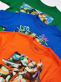 img 2 attached to 🐢 Nickelodeon Teenage Mutant Ninja Turtles Boys' 3 Pack T-Shirt: Cool TMNT Style for Teens