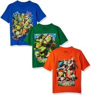 🐢 nickelodeon teenage mutant ninja turtles boys' 3 pack t-shirt: cool tmnt style for teens logo