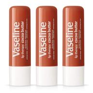 💄 vaseline lip therapy stick with petroleum jelly - cocoa butter (pack of 3) for ultimate lip care logo