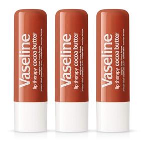 img 4 attached to 💄 Vaseline Lip Therapy Stick with Petroleum Jelly - Cocoa Butter (Pack of 3) for Ultimate Lip Care