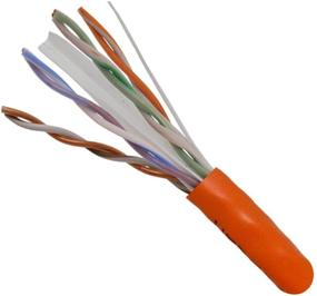 img 3 attached to Высокоскоростной вертикальный кабель Cat6 на 1000 футов, 550 МГц, UTP, 23AWG, твердая медь - серия 060, оранжевый: Предложение оптовой закупки