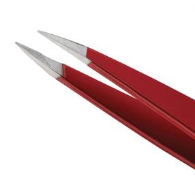 img 2 attached to 🔴 Tweezerman 1241-RR Signature Red Point Tweezer