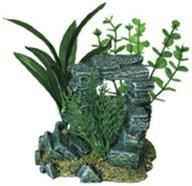 small exotic environments rock arch aquarium ornament with plants - enhanced seo logo
