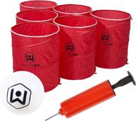 🏓 wicked big sports super-sized pong: outdoor/indoor tailgate games, 6 cups, multicolor (965) логотип