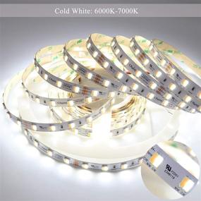 img 1 attached to 🌈 LEDENET Tunable White LED Strip Lights - Adjustable Color Temperature from Warm White 2700K to Cold White 6500K - 24V 60W SMD 5050 300LEDs Lighting - UL Listed