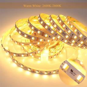 img 2 attached to 🌈 LEDENET Tunable White LED Strip Lights - Adjustable Color Temperature from Warm White 2700K to Cold White 6500K - 24V 60W SMD 5050 300LEDs Lighting - UL Listed