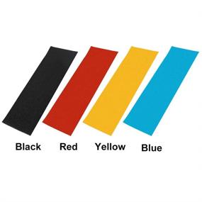 img 2 attached to 🛴 Chaotai Grip Tape Skateboards Professional Sandpaper Deck Sticker - Enhanced Anti-Slip Performance for Electric Scooters - Yellow