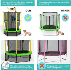 img 2 attached to 🤸 Roanude Trampoline Enclosure: Exciting Activities for Toddlers' Fun and Safety