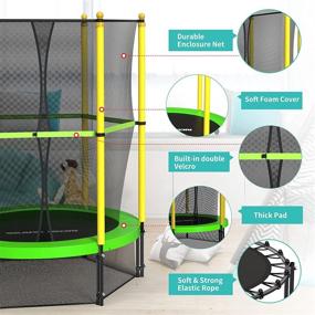 img 3 attached to 🤸 Roanude Trampoline Enclosure: Exciting Activities for Toddlers' Fun and Safety