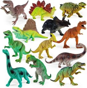 img 4 attached to 🦖 Educational Dinosaur Toys: Boley Pack Action Figures & Statues