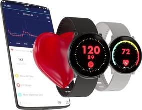 img 3 attached to Advanced Fit Watch: Monitors Blood Pressure, Heart Rate, and Body Temperature. Waterproof, Compatible with Fitness Trackers for Android and iOS. Includes Step Counter, Multi-Sport Tracking, Sleep Quality Mode, and Extended Battery Life.