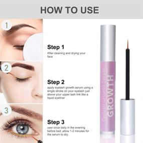 img 1 attached to 👁️ Enhancing Eyelash Growth Serum: Natural Formula for Stronger, Thicker and Longer Lashes, Rapid Brow Growing Treatment