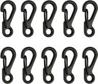 🔑 swatom mini sf alloy carabiner clip - multipurpose tiny spring snap hook carabiners for backpacks, bottles, and keychains - premium accessories логотип