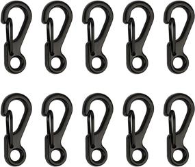 img 4 attached to 🔑 SWATOM Mini SF Alloy Carabiner Clip - Multipurpose Tiny Spring Snap Hook Carabiners for Backpacks, Bottles, and Keychains - Premium Accessories