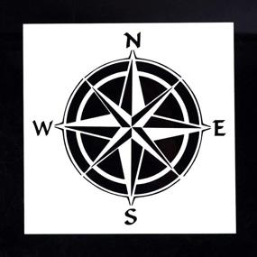 img 2 attached to Scrapbooking Painting DIY Decorative Stencil Template - 5.1x5.1 inch (Compass)