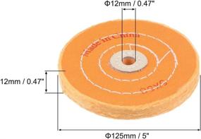 img 2 attached to Uxcell 5 Inch Buffing Polishing Grinder